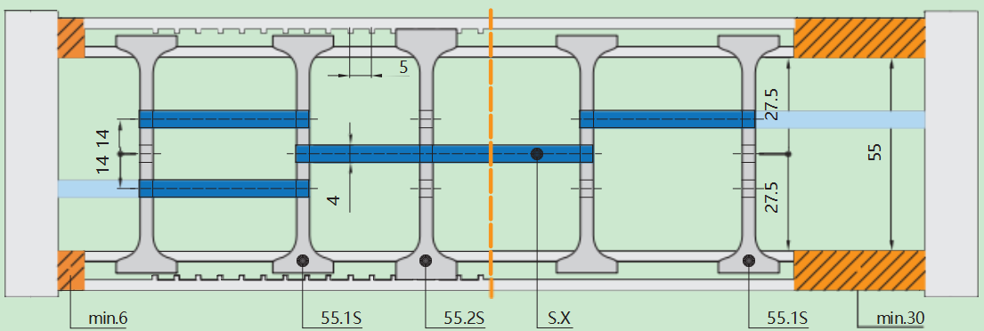 HC55|HT55拖链内部分隔