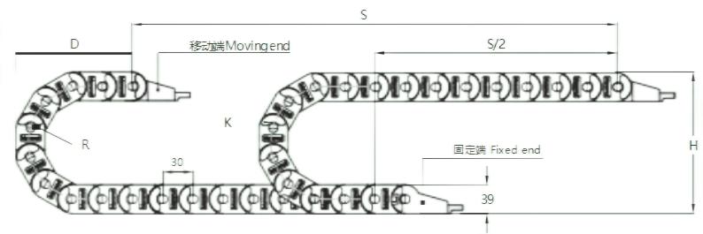 迷你拖链说明图