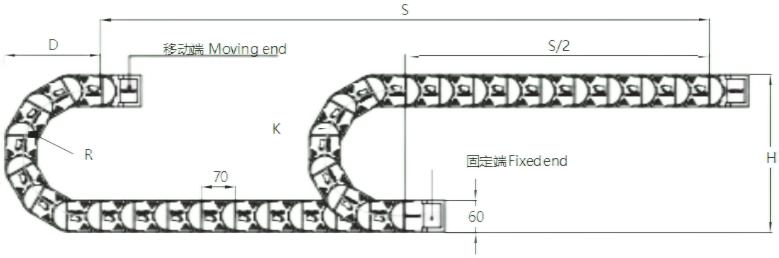 拖链短行程